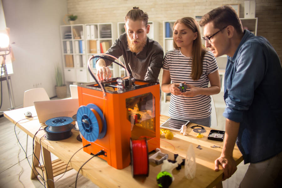 Produzione stampante 3D test prototipo